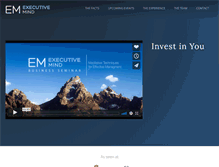 Tablet Screenshot of executivemind.com